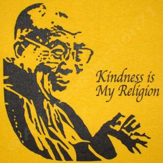 Dalai Lama Kindness Is My Religion T Shirt s M L XL XXL