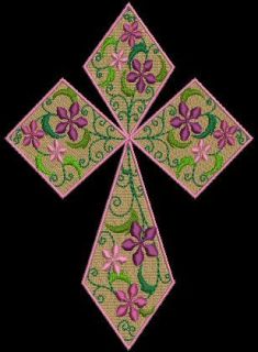 Decorative Crosses Machine Embroidery Designs 5x7 CD Brother Janome