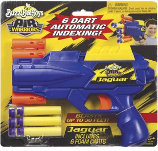 dart automatic indexing Blasts up to 30 feet Easy pull back top