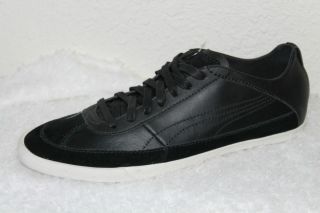 Puma Rudolf Dassler Mens Black White Sneakers Shoes Sz 11