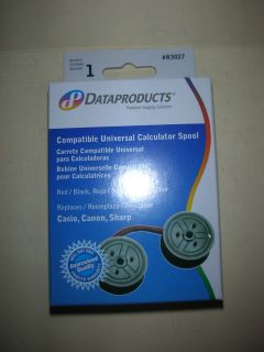 DataProducts Compatible Universal Calculator Spool #R3027 Black/Red