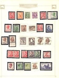 Australian Pre Decimal Stamp Collection 1930s etc Deceased Estate