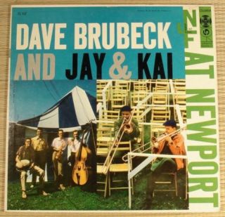 DAVE BRUBECK, JAY & KAI @ Newport 1956 LP CL 932 6 EYE