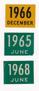 You are bidding on 1 RARE License Plate Sticker from Del. from 1966