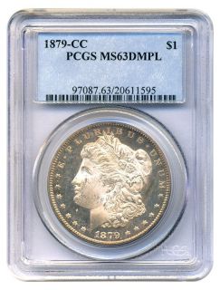  1879 CC $1 PCGS MS63 DMPL Morgan Dollar