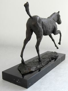 Edgar Degas Tribute Bronze Sculpture Galopping Horse 100 Bronze