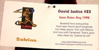David Justice is part of a huge family If you would also like to
