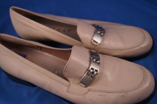  Delman Loafers Cream 8 5 M Womens Casual Shoes