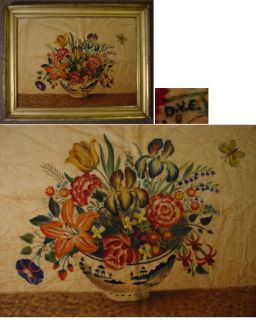 David Y Ellinger Oil Painting Theorem Vase of Flowers