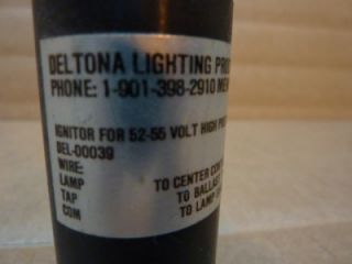 Deltona Lighting High Pressure Ignitor Del 00039 26200
