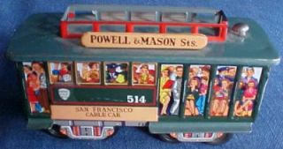  Friction San Francisco Toy Cable Car Trolley Toy Powell & Mason St