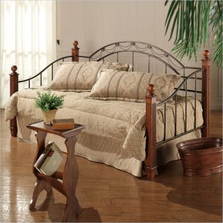  Camelot Wood Metal Cherry Finish w Suspension Deck Daybed