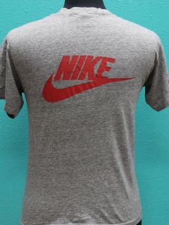 Vintage 80s Nike Dayton Flyers Rayon T Shirt Small Tri Blend College