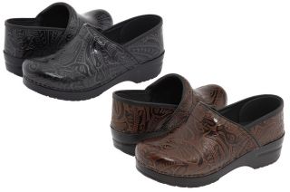 Dansko Professional Tooled Clog Womens Shoes on Shoes