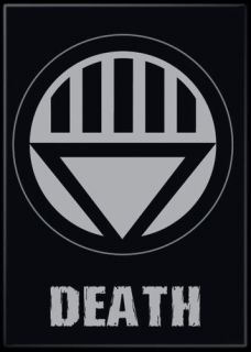 DC Comics Photo Quality Magnet Black Lantern Symbol Death