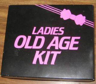  Old Age Kit gag gift joke great for parties hot flashes denture holder