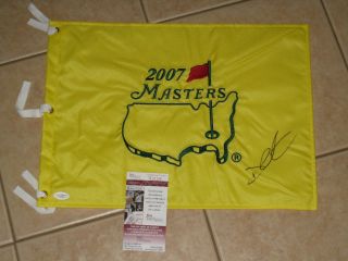 Darren Clarke Signed 2007 Masters PGA Tour Golf Flag JSA