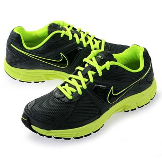 Nike Dart 9 Black Neon Mens Running Sneakers 443865 017