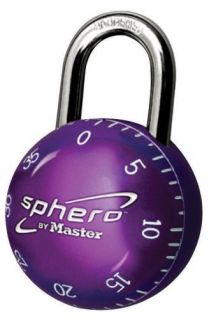 Master Lock 2075DAST Sphero Combination Lock Purple