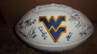 2010 WVU West Virginia Moutaineers Team Signed Football Certificate