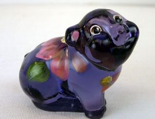  is made of violet glass. The bright and fun handpainted design
