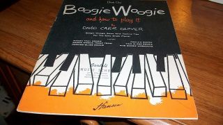   WOOGIE AND HOW TO PLAY IT BY DAVID CARR GLOVER BOOK ONE SONG BOOK
