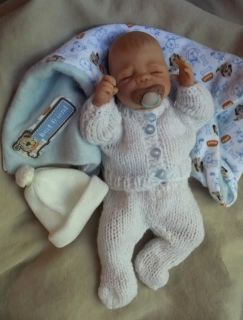 Big Yawn OOAK Baby by Heartwork Babies Large Mini Visit Me on Facebook