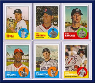 2012 Topps Heritage Lot SP Short Print High Number 28 Cards No