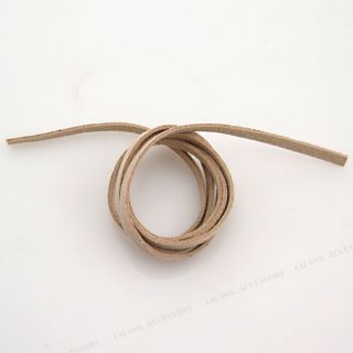  Charms Beige Korean Velvet Cords Findings 92cm Wholesale 130187