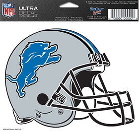 Detroit Lions 5x6 NFL Color Ultra Cling Decal Sticker Repositionable