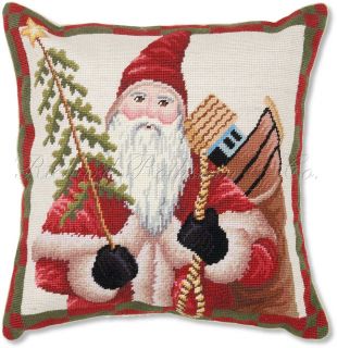 Williamsburg Santa Christmas Holiday Decorative Pillow