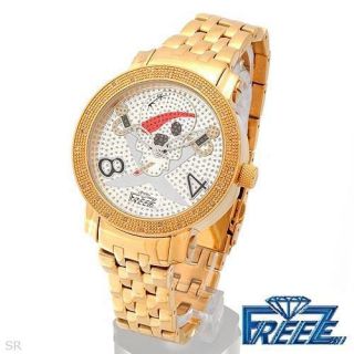 Freeze Diamond Mens Quartz Watch Compare $1 900 00