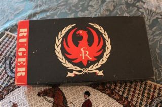 RARE 2 PIECE RUGER OLD MODEL SUPER BEARCAT BOX AND MANUAL AND WARRANTY