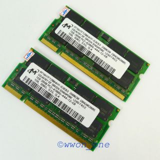 2x1GB PC2 4200 DDR2 533 200pin Sodimm Laptop Memory 200pin Sodimm RAM