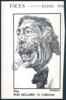 CT PHOTO ako 288 Caricature Waghorn Ron Dellums