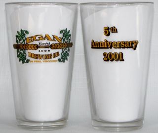 Egan Brewing Co de Pere Wis Beer Pint Glasses 4
