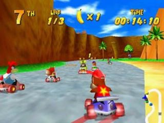 RARE Vintage Nintendo 64 Diddy Kong Racing Complete in The Original