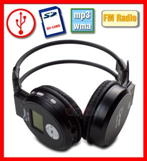 Kopfhörer Hörer Kabellos  Player Radio FM SD Karte Teamspeak