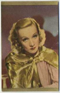 Marlene Dietrich Vintage 1936 Danmarks Film Stars Trading Card 21