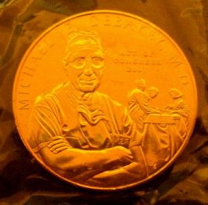 dr michael e debakey m d bronze medal