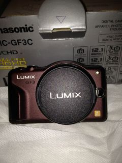 Panasonic LUMIX DMC GF3C 12 1 MP Digital Camera Brown Kit w ASPH 14mm
