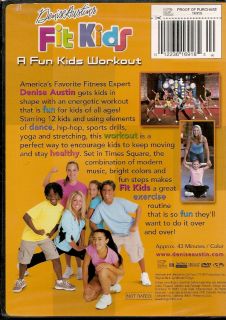 Denise Austin Fit Kids Children Exercise Cardio New DVD