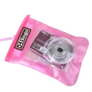 Underwater Pink Digital Camera Waterproof Case Dry Bag