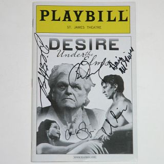 Bway Desire Under Elm Dennehy Cast Sign Opening Playbil
