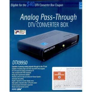 Digital Stream DTV Converter Box Analog DTX9950 Receive DTV Off Air