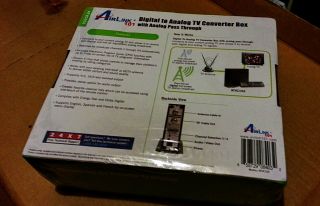  ATVC102 Digital to Analog TV Converter Box with Analog Pass Through