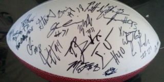 2012 Georgia Bulldogs Dawgs Team Signed Alternate Logo Football