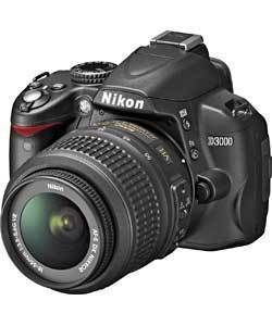 Nikon D3000 10 2MP Digital SLR Camera 18 55mm Lens Viewfinder 3 0