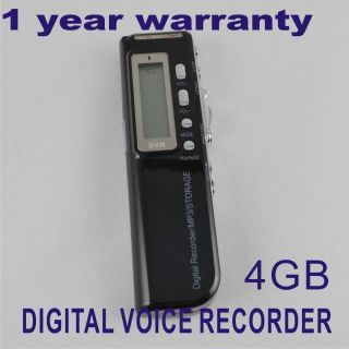 New 4GB 650Hr Digital Voice Recorder Dictaphone MP3 Player USB