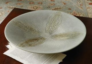 Decorative Green Glaze Leaf Texture Display Platter Home Decor New